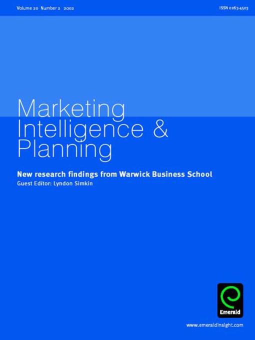 Title details for Marketing Intelligence & Planning, Volume 20, Issue 2 by Lyndon Simkin - Available